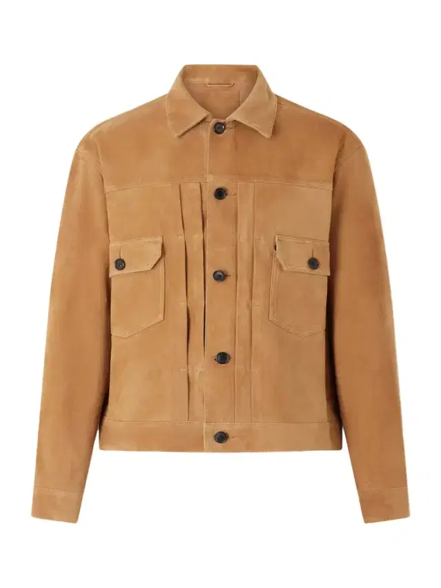 Kaptain Sunshine T-2 Pleated Suede Jacket - Men
