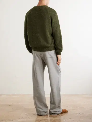 Dries Van Noten Brushed Alpaca-Blend Sweater - Men | Thumbnail 4