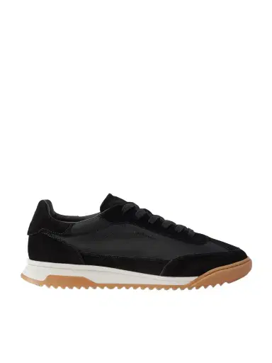 Kiton Logo-Embroidered Suede-Trimmed Stretch-Knit Sneakers - Men | Thumbnail 1