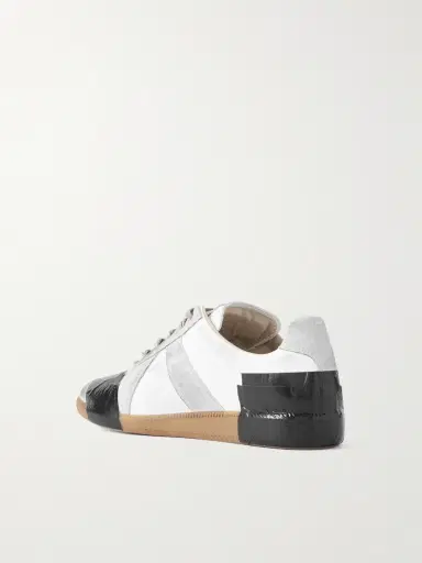 Maison Margiela Replica Leather and Suede Sneakers - Men | Thumbnail 4