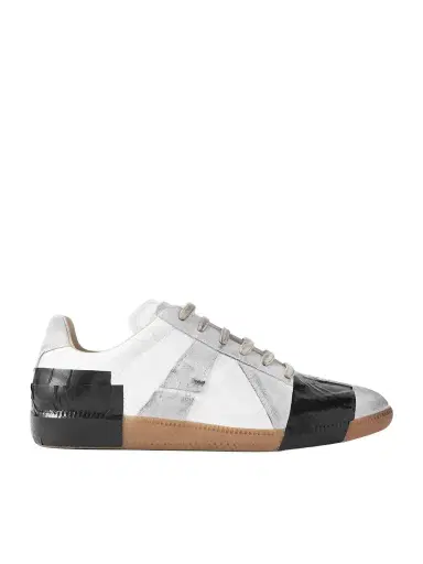 Maison Margiela Replica Leather and Suede Sneakers - Men | Thumbnail 1