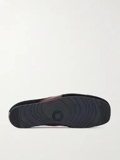 Dries Van Noten Leather-Trimmed Suede Sneakers - Men | Thumbnail 3