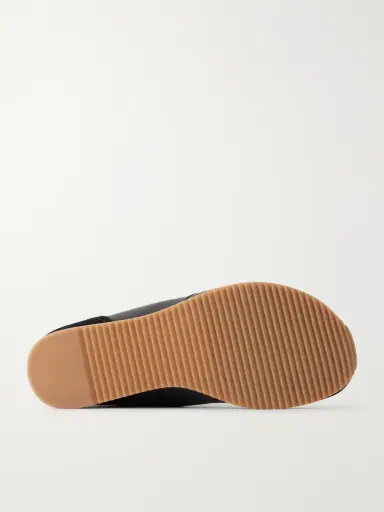 Lemaire Gummy Grip Suede-Trimmed Leather Sneakers - Men | Thumbnail 3
