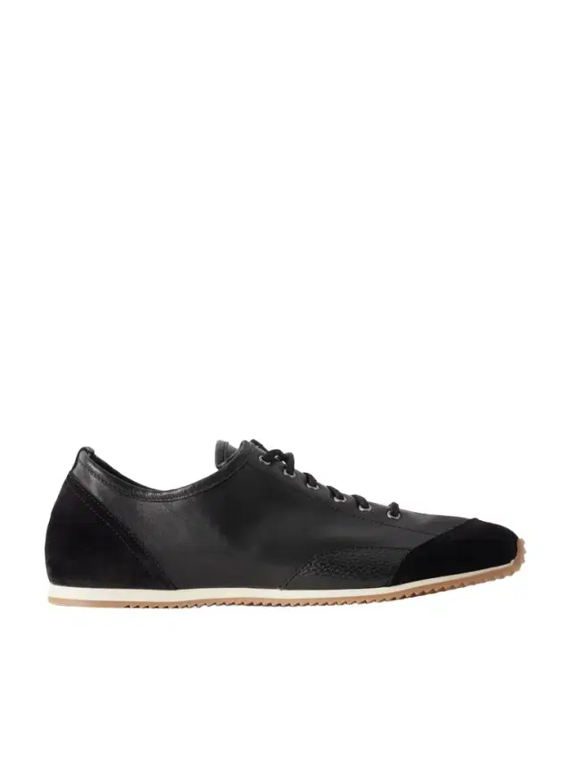 Lemaire Gummy Grip Suede-Trimmed Leather Sneakers - Men