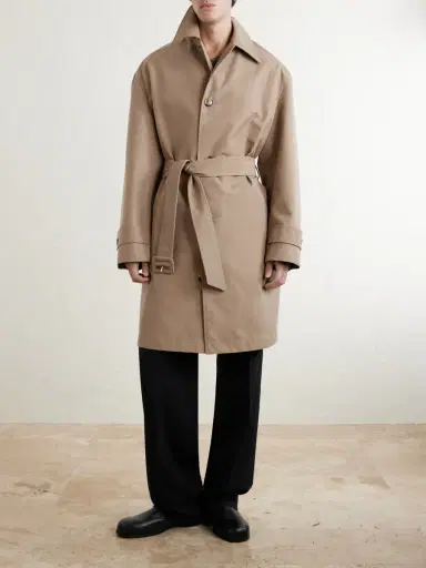 AMI PARIS Belted Woven Trench Coat - Men | Thumbnail 3 AMI PARIS Belted Woven Trench Coat - Men | Thumbnail 3