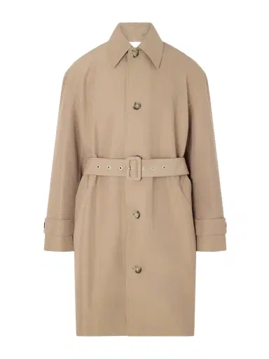 AMI PARIS Belted Woven Trench Coat - Men | Thumbnail 1 AMI PARIS Belted Woven Trench Coat - Men | Thumbnail 1