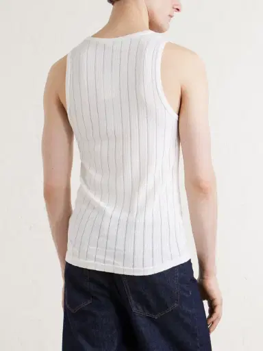 Aimé Leon Dore Pointelle-Knit Cotton and Linen-Blend Tank Top - Men | Thumbnail 4 Aimé Leon Dore Pointelle-Knit Cotton and Linen-Blend Tank Top - Men | Thumbnail 4