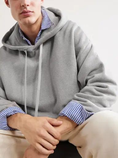 AGOLDE Salford Cotton-Blend Jersey Hoodie - Men | Thumbnail 5