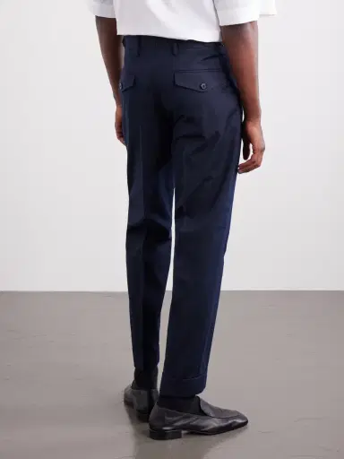Dries Van Noten Philip Straight-Leg Cotton and Wool-Blend Twill Trousers - Men | Thumbnail 4
