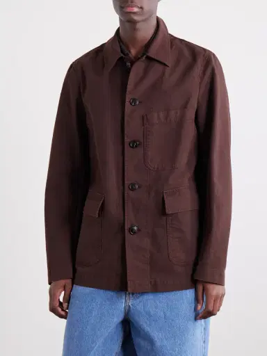 Dries Van Noten Braxton Garment-Dyed Cotton Jacket - Men | Thumbnail 3