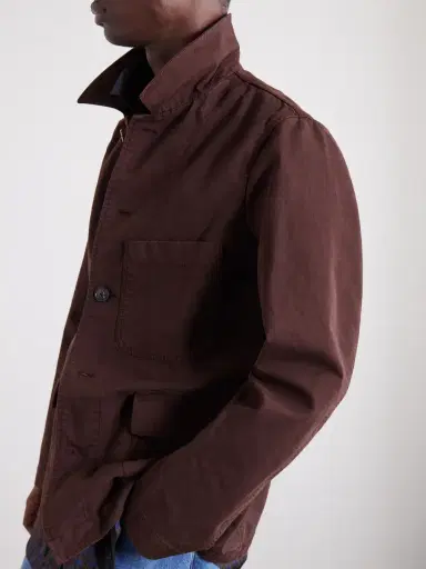 Dries Van Noten Braxton Garment-Dyed Cotton Jacket - Men | Thumbnail 5