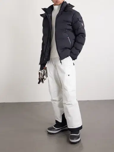 Moncler Grenoble Slim-Fit Logo-Appliquéd Polartec® Power Grid™ Base Layer - Men | Thumbnail 2 Moncler Grenoble Slim-Fit Logo-Appliquéd Polartec® Power Grid™ Base Layer - Men | Thumbnail 2