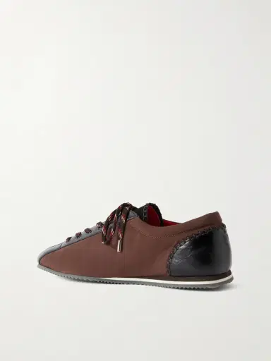 Wales Bonner Paris Trainer Leather-trimmed Shell Sneakers - Men | Thumbnail 4