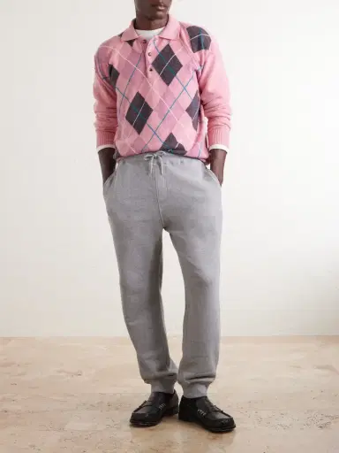 JW Anderson Tapered Cotton-Fleece Sweatpants - Men | Thumbnail 2 JW Anderson Tapered Cotton-Fleece Sweatpants - Men | Thumbnail 2