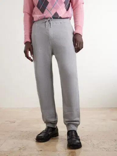JW Anderson Tapered Cotton-Fleece Sweatpants - Men | Thumbnail 3 JW Anderson Tapered Cotton-Fleece Sweatpants - Men | Thumbnail 3