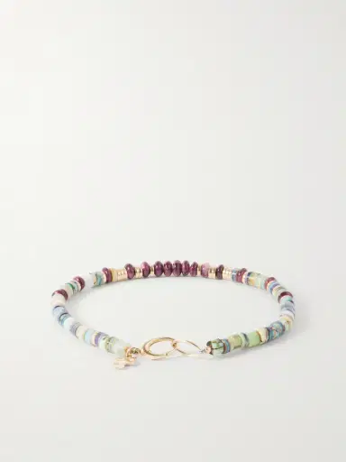 Peyote Bird Cadiz 14-Karat Gold, Opal and Oyster Shell Beaded Bracelet - Men | Thumbnail 3 Peyote Bird Cadiz 14-Karat Gold, Opal and Oyster Shell Beaded Bracelet - Men | Thumbnail 3