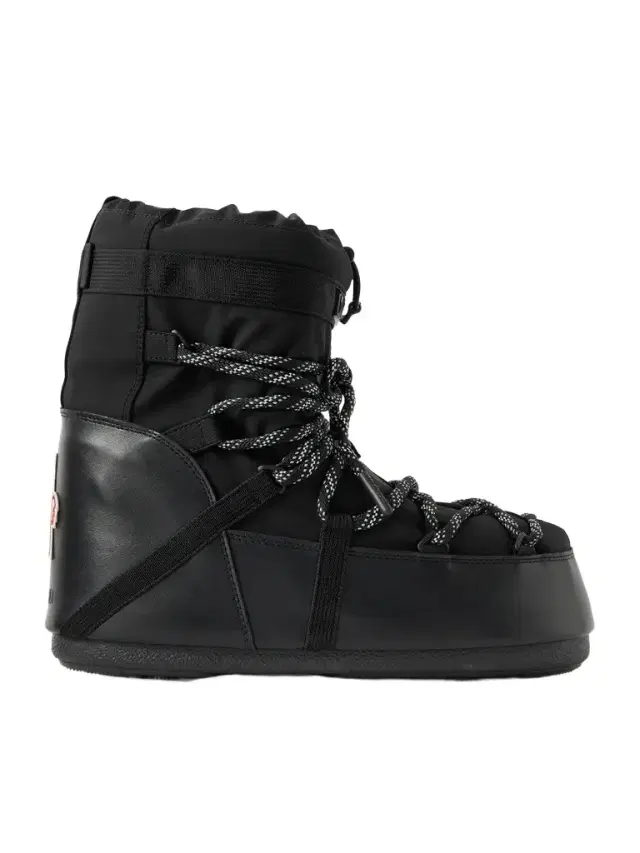 Moncler Grenoble Moon Boot Icon Low Gaiter Padded Shell and Leather Snow Boots - Men