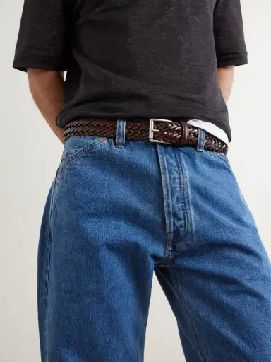Anderson's 3.5cm Woven Leather Belt - Men | Thumbnail 2 Anderson's 3.5cm Woven Leather Belt - Men | Thumbnail 2