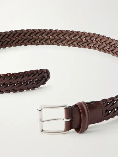 Anderson's 3.5cm Woven Leather Belt - Men | Thumbnail 3 Anderson's 3.5cm Woven Leather Belt - Men | Thumbnail 3