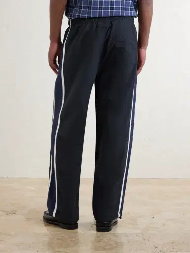 Aimé Leon Dore Straight-Leg Logo-Embroidered Striped Shell Sweatpants - Men | Thumbnail 4 Aimé Leon Dore Straight-Leg Logo-Embroidered Striped Shell Sweatpants - Men | Thumbnail 4