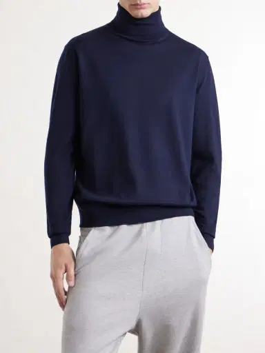 Dries Van Noten Merino Wool Rollneck Sweater - Men | Thumbnail 3
