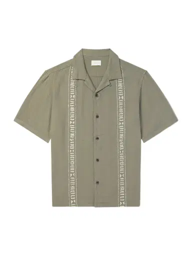 Aimé Leon Dore Embroidered Linen-Blend Shirt - Men | Thumbnail 1