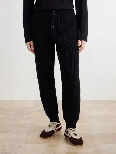 Dries Van Noten Meru Tapered Ribbed Wool Sweatpants - Men | Thumbnail 3