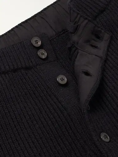 Dries Van Noten Meru Tapered Ribbed Wool Sweatpants - Men | Thumbnail 6