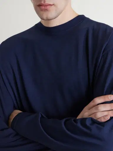 ATON Wool Long-Sleeved T-Shirt - Men | Thumbnail 5