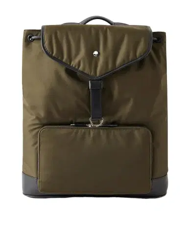 Montblanc Panorama Leather-Trimmed Shell Backpack - Men | Thumbnail 1