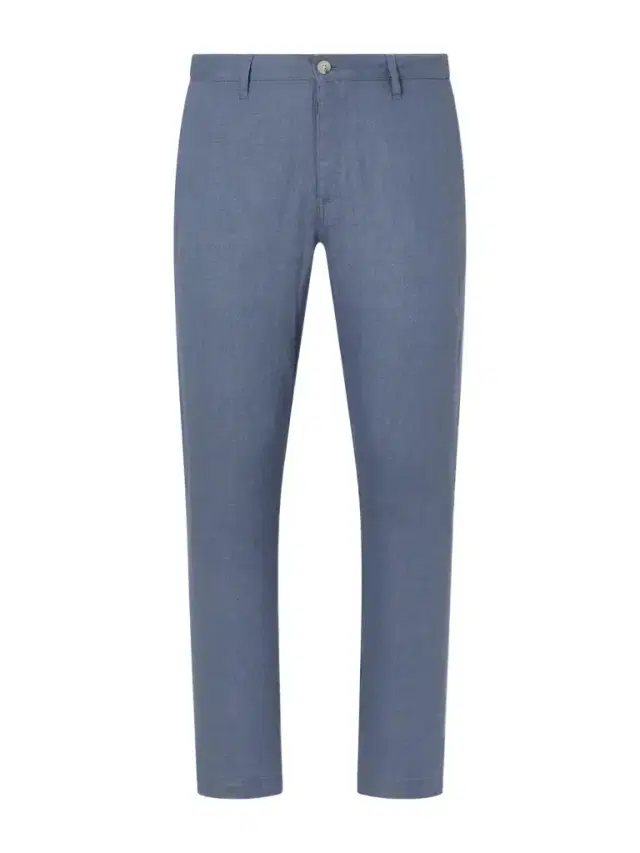 Straight-Leg Linen Trousers - Men Straight-Leg Linen Trousers - Men