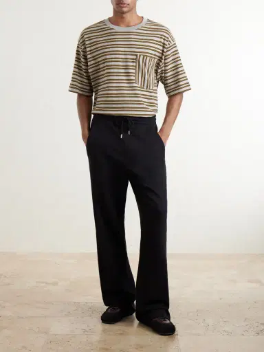 Dries Van Noten Heso Striped Cotton-Jersey T-Shirt - Men | Thumbnail 2