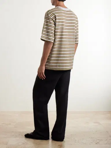 Dries Van Noten Heso Striped Cotton-Jersey T-Shirt - Men | Thumbnail 4