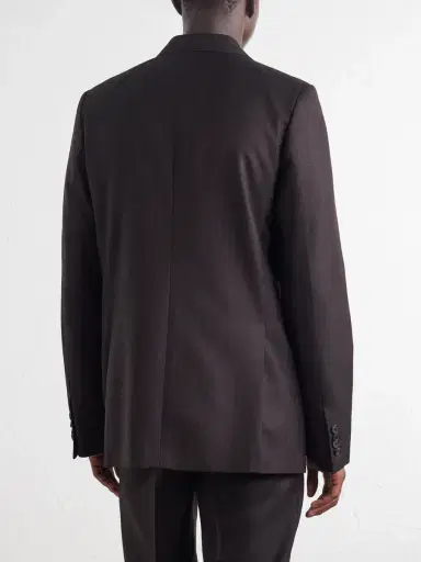 Dries Van Noten Double-Breasted Herringbone Wool Blazer - Men | Thumbnail 4