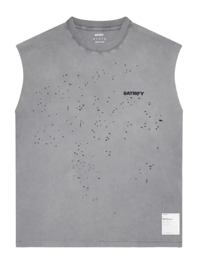 Satisfy Distressed Logo-Print MothTech™ Organic Cotton-Jersey Tank Top - Men