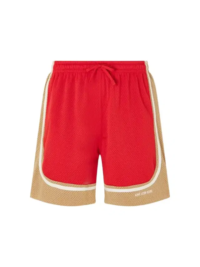 Aimé Leon Dore Novelty Straight-Leg Logo-Embroidered Mesh Drawstring Shorts - Men