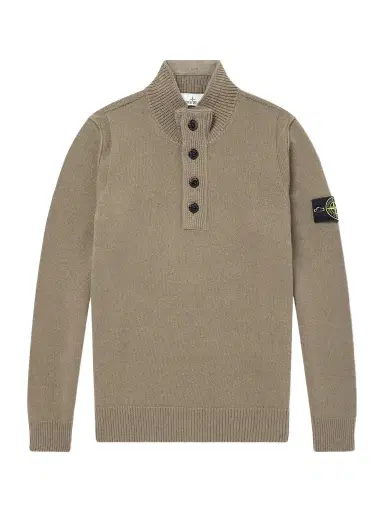 Stone Island Virgin Wool-Blend Polo Sweater - Men | Thumbnail 1 Stone Island Virgin Wool-Blend Polo Sweater - Men | Thumbnail 1