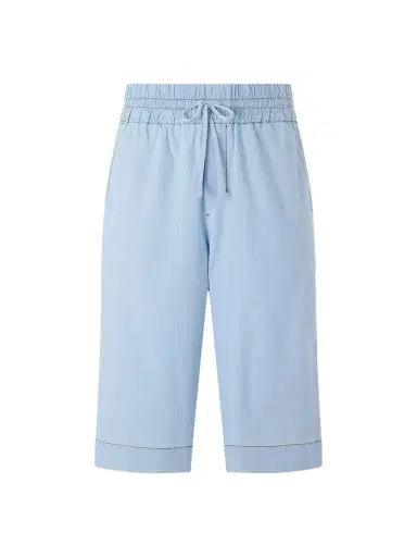 AMI PARIS Straight-Leg Logo-Embroidred Cotton-Chambray Shorts - Men | Thumbnail 1 AMI PARIS Straight-Leg Logo-Embroidred Cotton-Chambray Shorts - Men | Thumbnail 1
