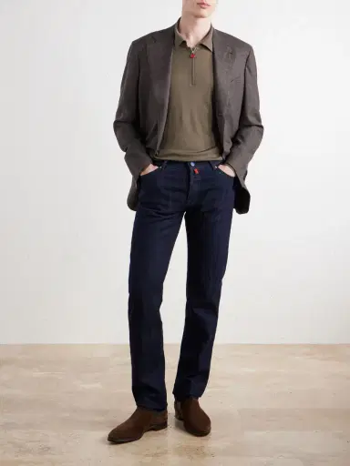 Kiton Wool Half-Zip Sweater - Men | Thumbnail 2 Kiton Wool Half-Zip Sweater - Men | Thumbnail 2