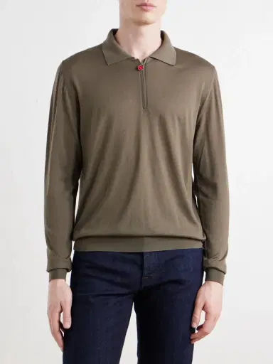 Kiton Wool Half-Zip Sweater - Men | Thumbnail 3 Kiton Wool Half-Zip Sweater - Men | Thumbnail 3