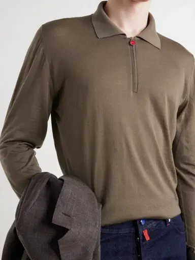 Kiton Wool Half-Zip Sweater - Men | Thumbnail 5 Kiton Wool Half-Zip Sweater - Men | Thumbnail 5