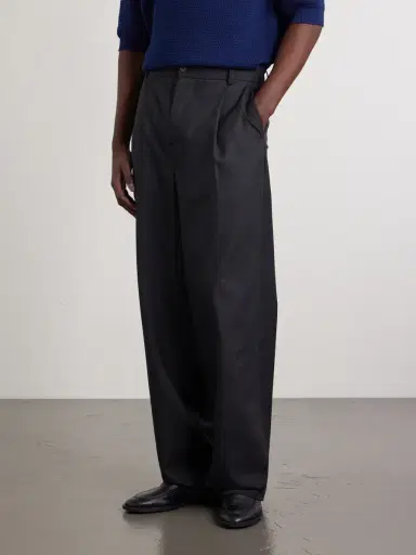 De Bonne Facture Grandad Straight-Leg Wool Trousers - Men | Thumbnail 3 De Bonne Facture Grandad Straight-Leg Wool Trousers - Men | Thumbnail 3