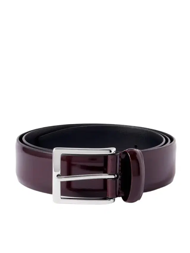 Anderson's 4cm Glossed-Leather Belt - Men