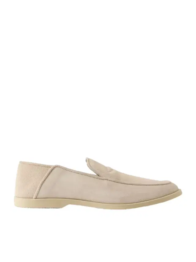 George Cleverley Mayfair II Collapsible-Heel Suede Loafers - Men