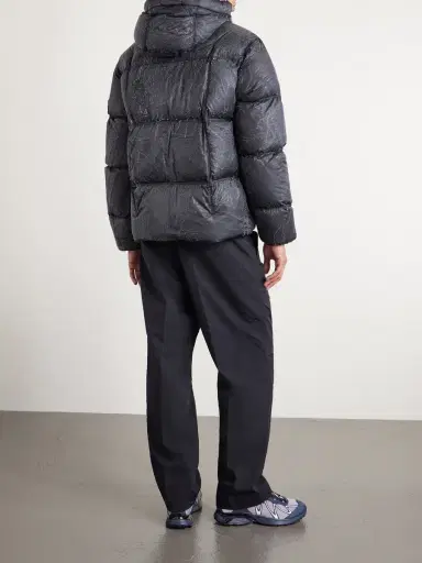 Stone Island Reflective Quilted Recycled-Nylon Tela Hooded Down Jacket - Men | Thumbnail 4 Stone Island Reflective Quilted Recycled-Nylon Tela Hooded Down Jacket - Men | Thumbnail 4