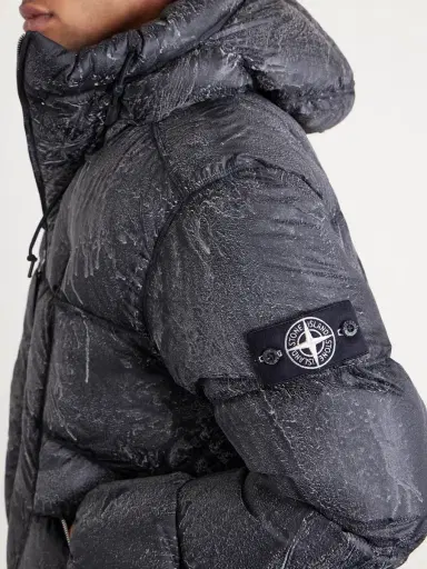 Stone Island Reflective Quilted Recycled-Nylon Tela Hooded Down Jacket - Men | Thumbnail 5 Stone Island Reflective Quilted Recycled-Nylon Tela Hooded Down Jacket - Men | Thumbnail 5