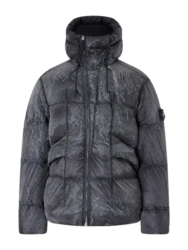 Reflective Quilted Recycled-Nylon Tela Hooded Down Jacket - Men Reflective Quilted Recycled-Nylon Tela Hooded Down Jacket - Men