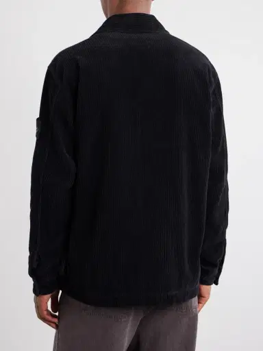 Stone Island Logo-Appliquéd Garment-Dyed Cotton-Corduroy Shirt - Men | Thumbnail 4 Stone Island Logo-Appliquéd Garment-Dyed Cotton-Corduroy Shirt - Men | Thumbnail 4