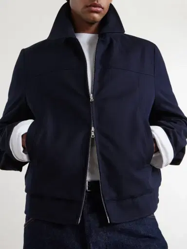 Dries Van Noten Padded Cotton and Wool-Blend Blouson Jacket - Men | Thumbnail 5
