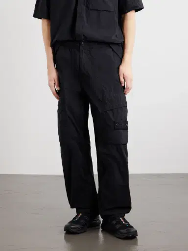 Stone Island STONE ISLAND GHOST Wide-Leg Cotton-Canvas Trousers - Men | Thumbnail 3 Stone Island STONE ISLAND GHOST Wide-Leg Cotton-Canvas Trousers - Men | Thumbnail 3